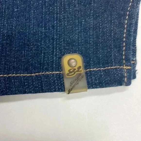 South Pole Vintage Looney Tunes Bugs Bunny Y2K Suede Accent Blue Denim Skirt - Picture 3 of 4